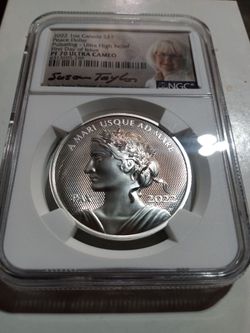 2022 1oz Canada S$1 Peace Dollar - Pulsating PF 70 Ultra Cameo