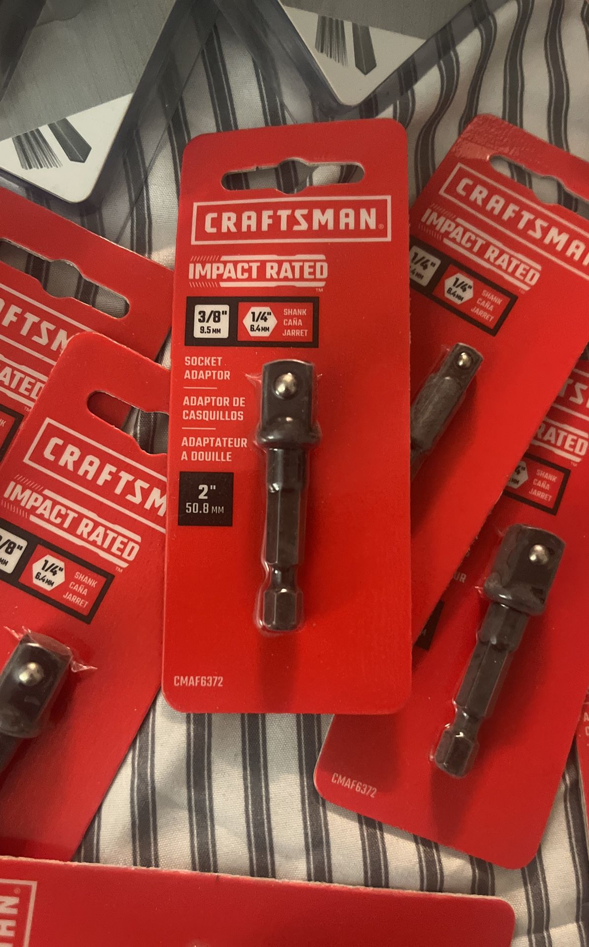 2” Socket Adaptor, Craftsman, 8 Packs
