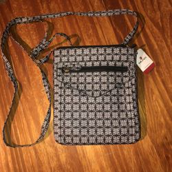 NWT Mundi Black And White Crossbody Purse W/RDIF Protection Lining 