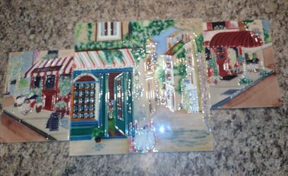 Set Of 3 Ceramic Tiles.