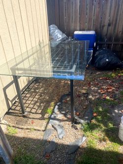 Table with glass top