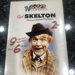 TV Classics Red Skeleton America’s Favorite Funnyman Set of 2 DVDs.  9 Hilarious Episodes over 6 hours.  Brand new never opened factory sealed.  