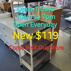 New Kitchen Pantry Cabinet With Wheels & Drawer Special Come Visit Our Store In Paramount 