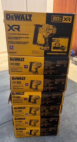 18 GA Narrow Crown Stapler XR + 2ah battery & Charger Dewalt 20V