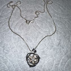 925 Italy Necklace With Dolphins Pendant 