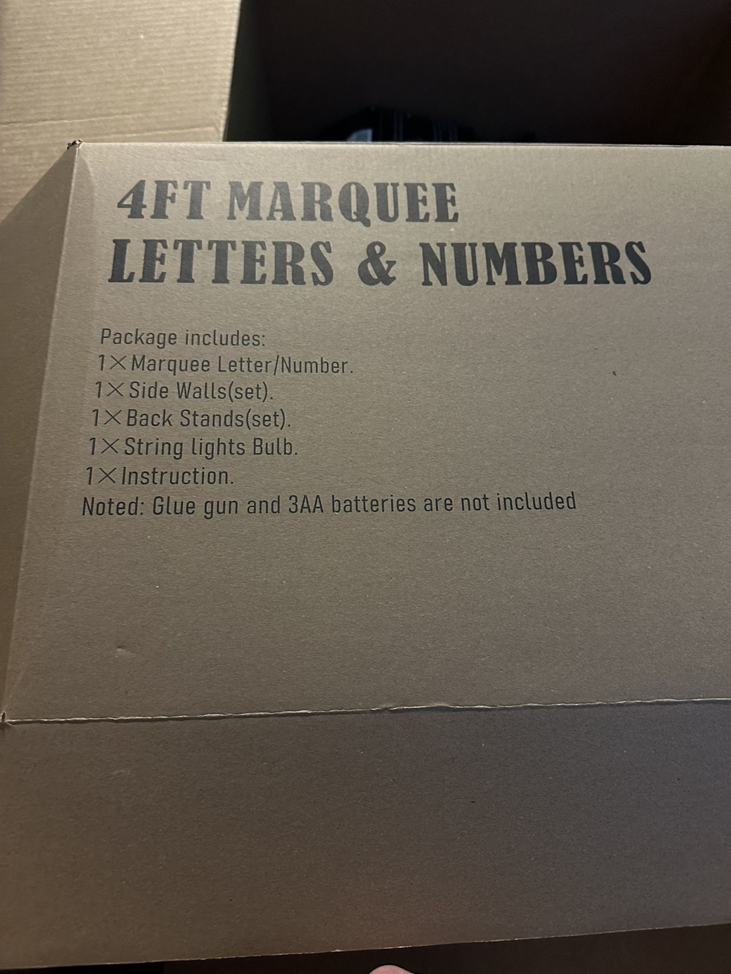 4ft Marquee Letters Numbers With Lights