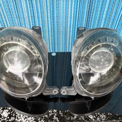 Fiat 500 Headlights OEM ABARTh blacked Out Factory