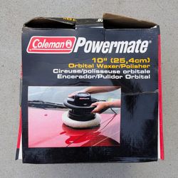 Coleman Powermate 10" orbital waxer corded polisher buffer with 2 bonnets and instruction manual