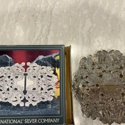 Silver Plated Expandable Trivet 