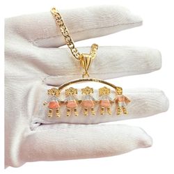 Dijes Niños Y Niñas 👧👧👧👧👦pendant Girl And Boy Gold Plated