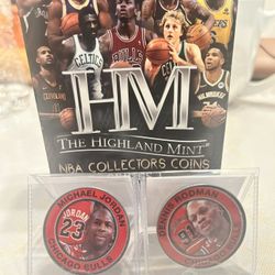 Michael Jordan And Dennis Rodman Coin