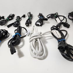 Collection of Various AC Power Cords Lot of 17

