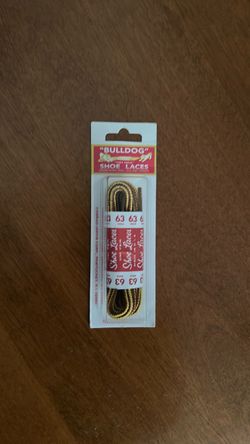 Bulldog Shoe Laces 63 Inch Brown Gold
