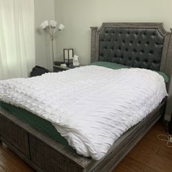 Price Drop! Bedroom Set - Queen Bed, Dresser, Nightstand - $350