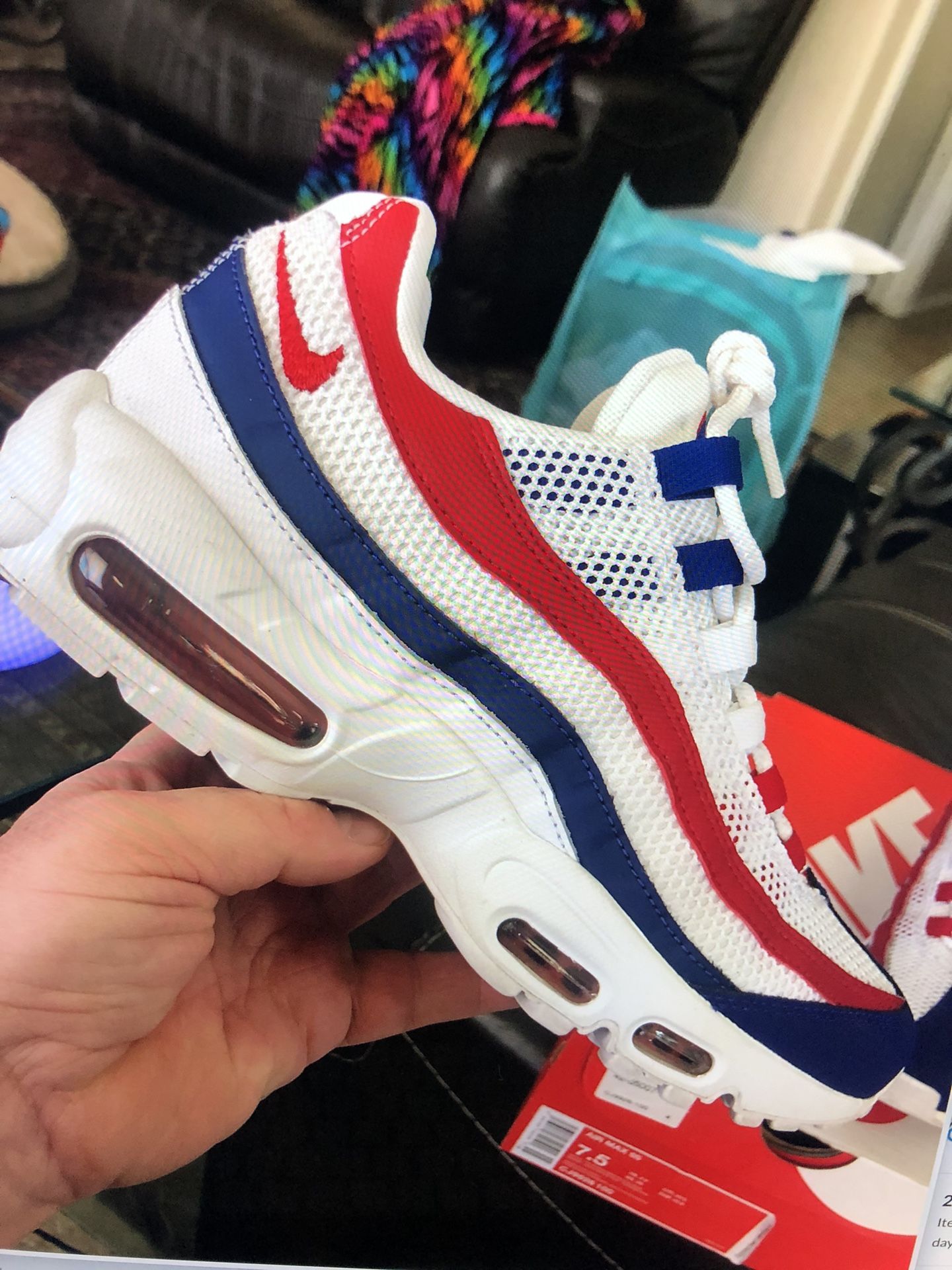 Nike Air Max 95 USA Red White Blue CJ9926–100 Men
