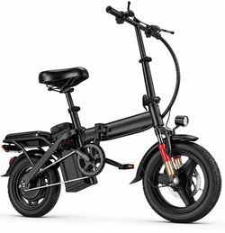 Folding Electric Bike Black