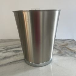 Metal Trash Can - Stylish 