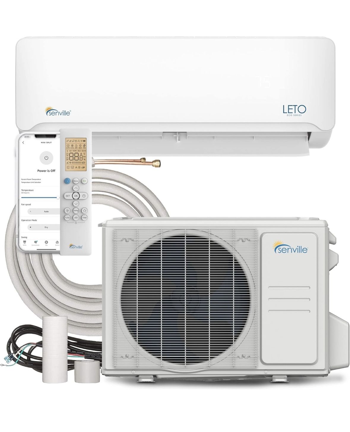 NEW Senville LETO Series Mini Split Air Conditioner, 9000...