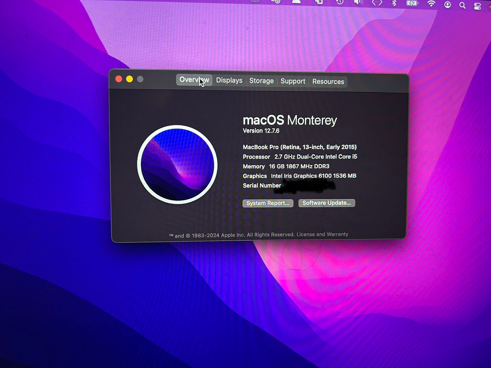 2015 Mac Book Pro 13 Inch