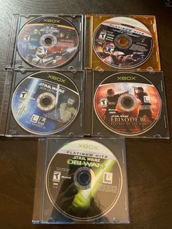 Star Wars Original Xbox Games Discs only