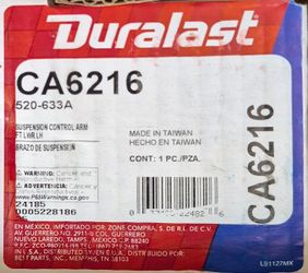Duralast front right lower control arm CA6216