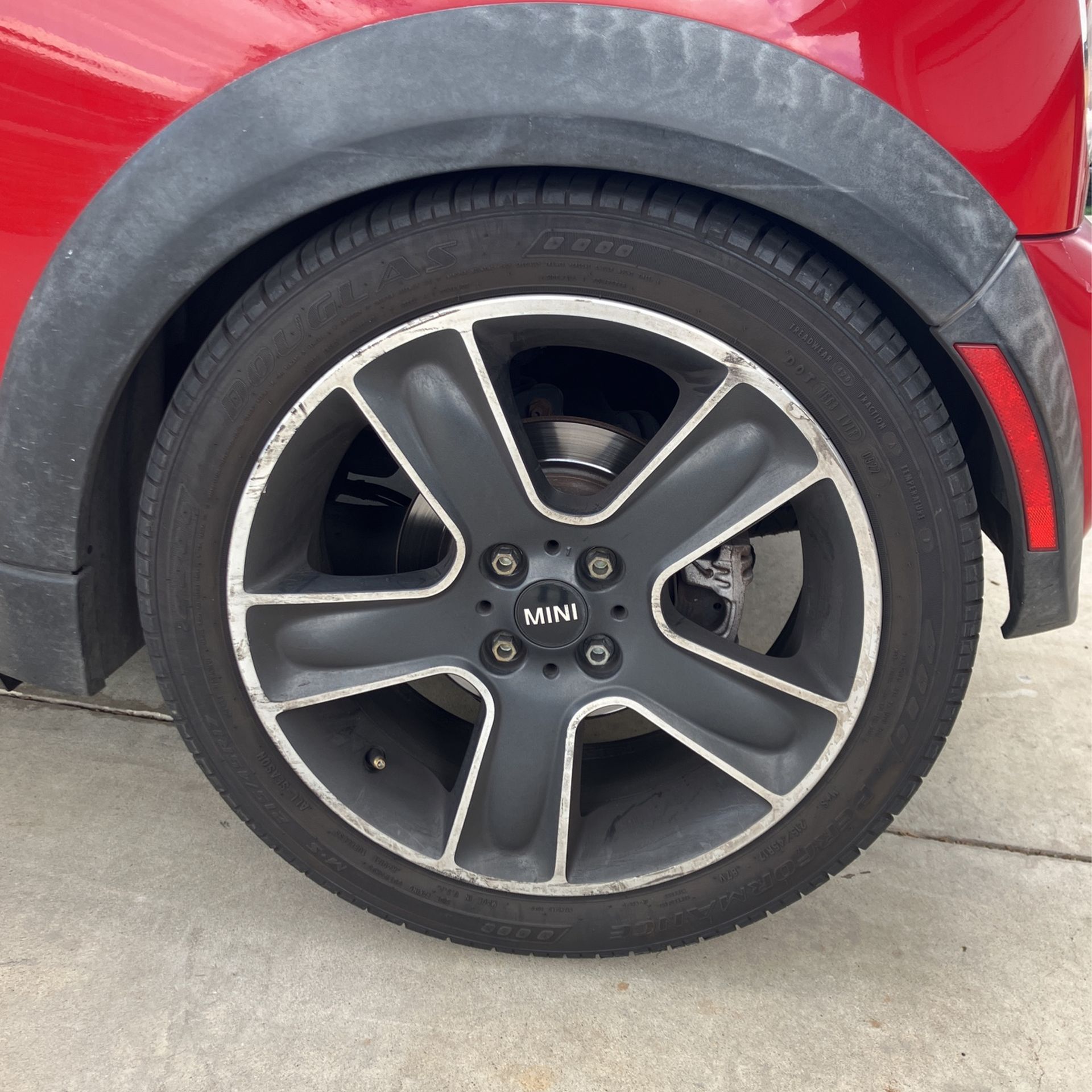 Mini Cooper 17s 4x100 5 Spoke Wheels And Tires BBS