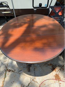 Solid wood dining table
