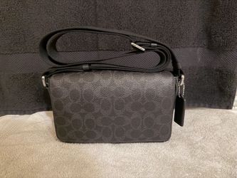 Men Coach Flap Crossbody Small