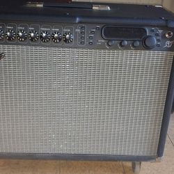 Fender Cyber Twin Guitar Amp With Foot Pedal And Soft Case.