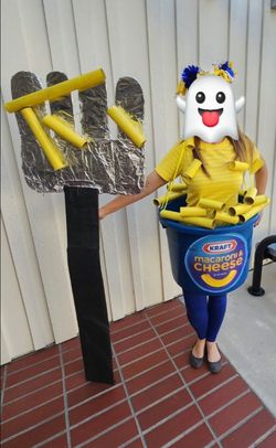 🧀 The Cheesiest Costume at the Party! Custom Handmade Kraft Mac & Cheese