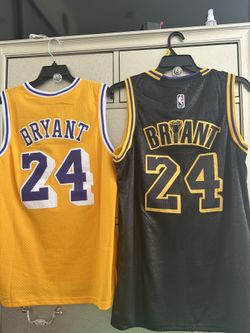Lakers Jerseys Yellow Size Small. Black Size Xxl