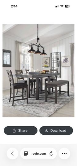 Counter Height Dining Table Set with Bench