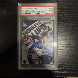 One Piece X Dodger EB02-010 Monkey.D.Luffy PSA 9