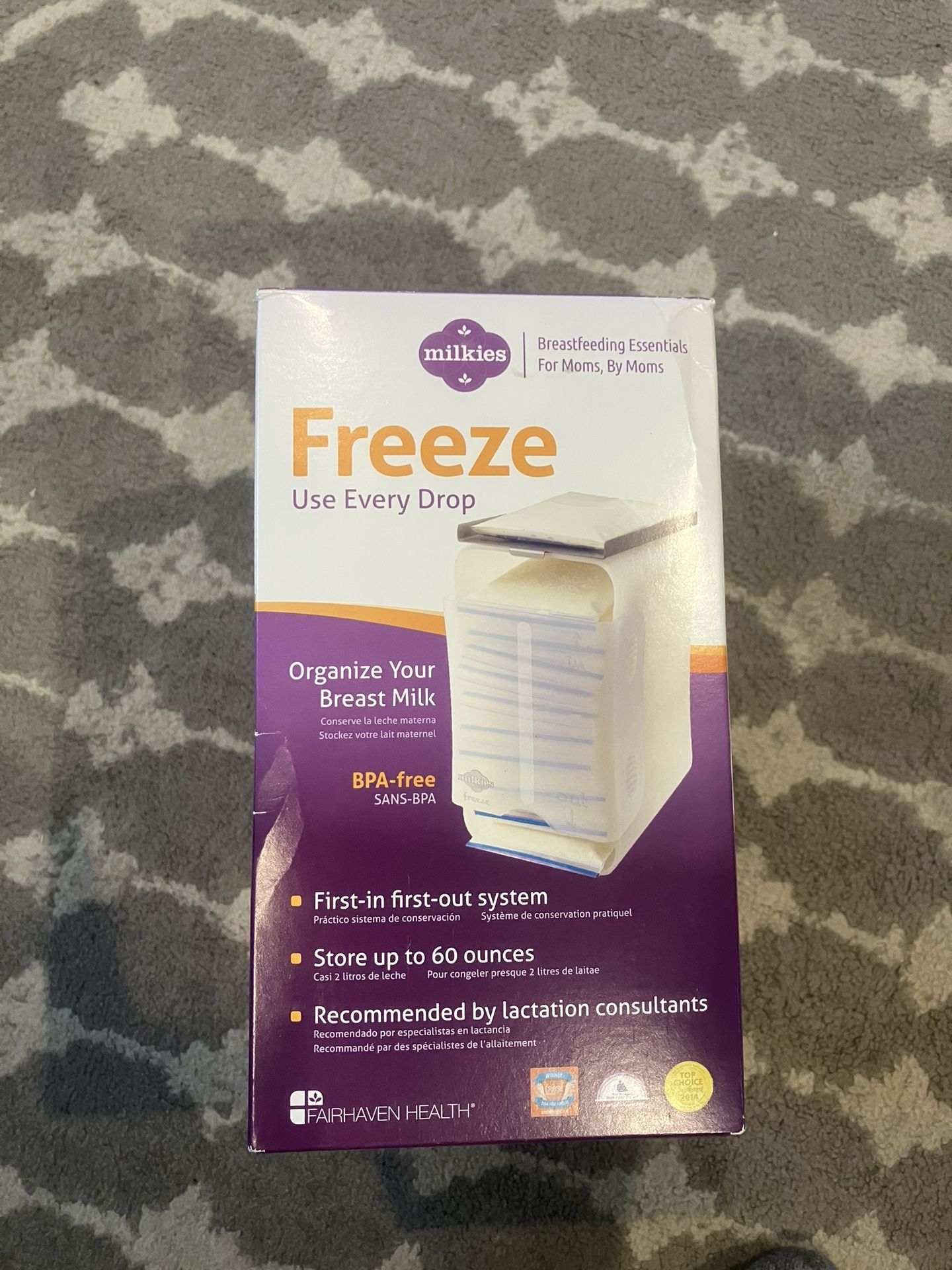 Milkies Breastmilk Freezer Organizer