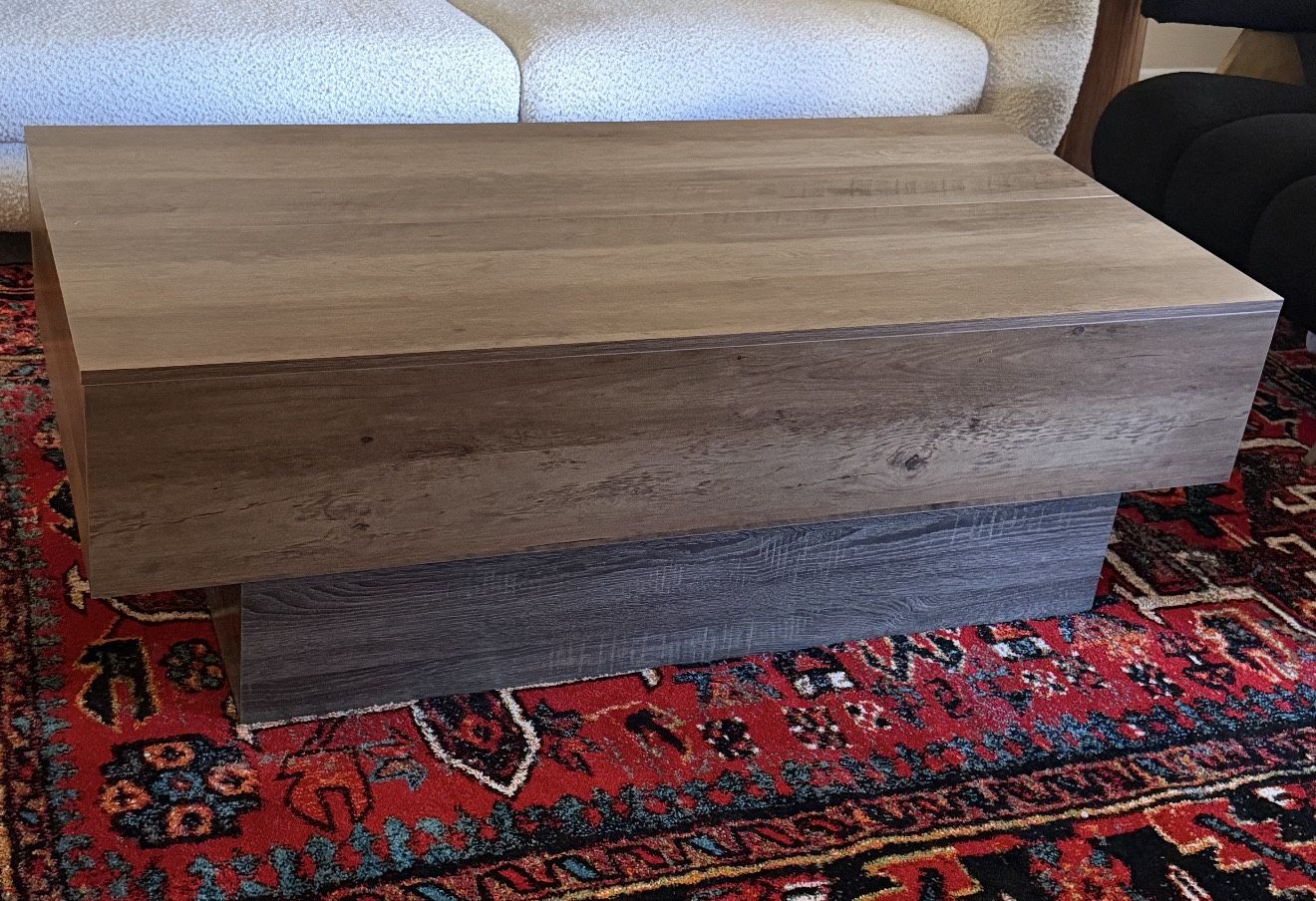 Modern Wood Coffee Table – Brand New in Box – $250