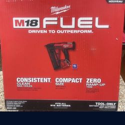 Milwaukee Finish Nailer 16 Gauge 