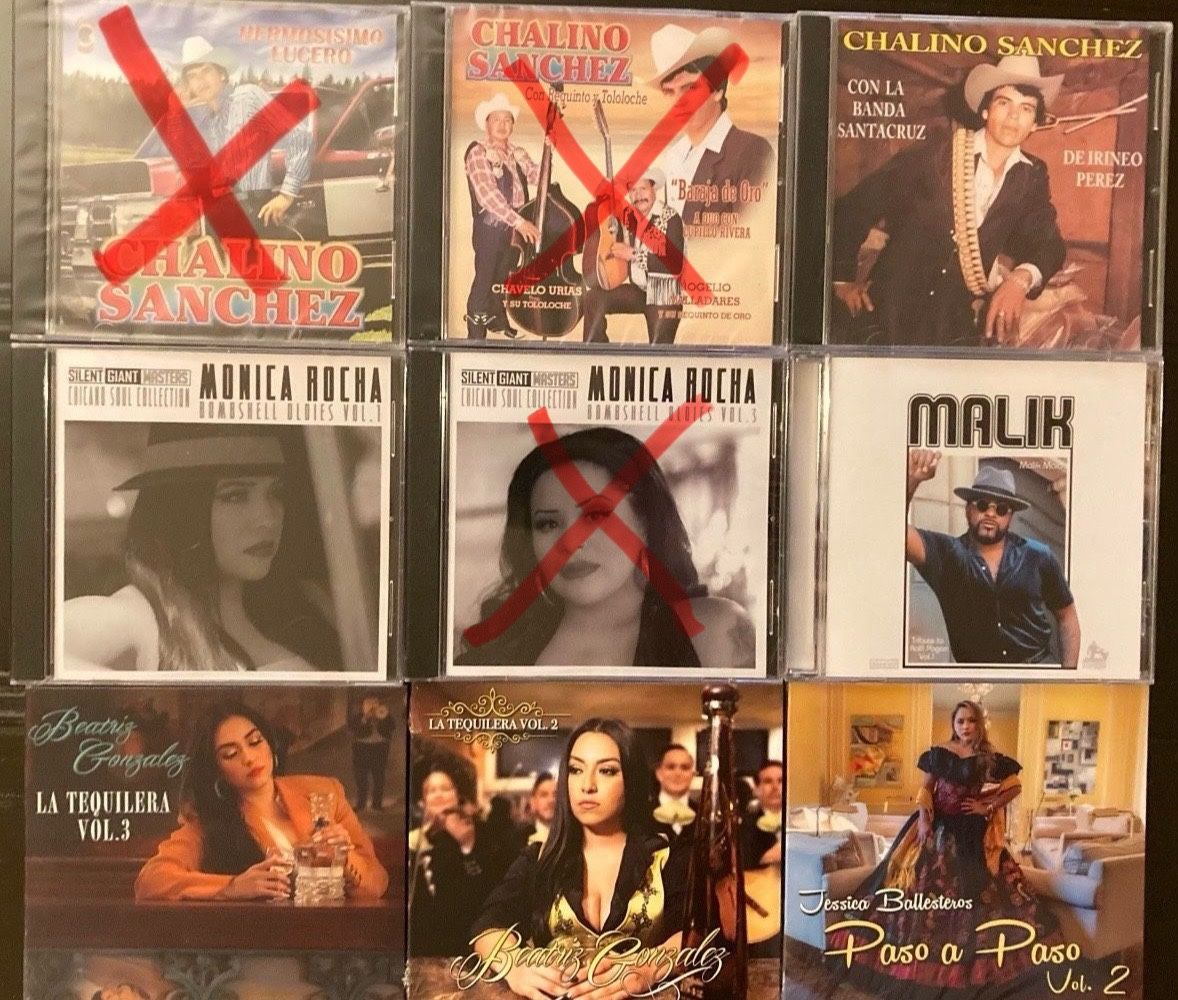 Variety Latin CD’s Chalino Sanchez, Monica Rocha And More