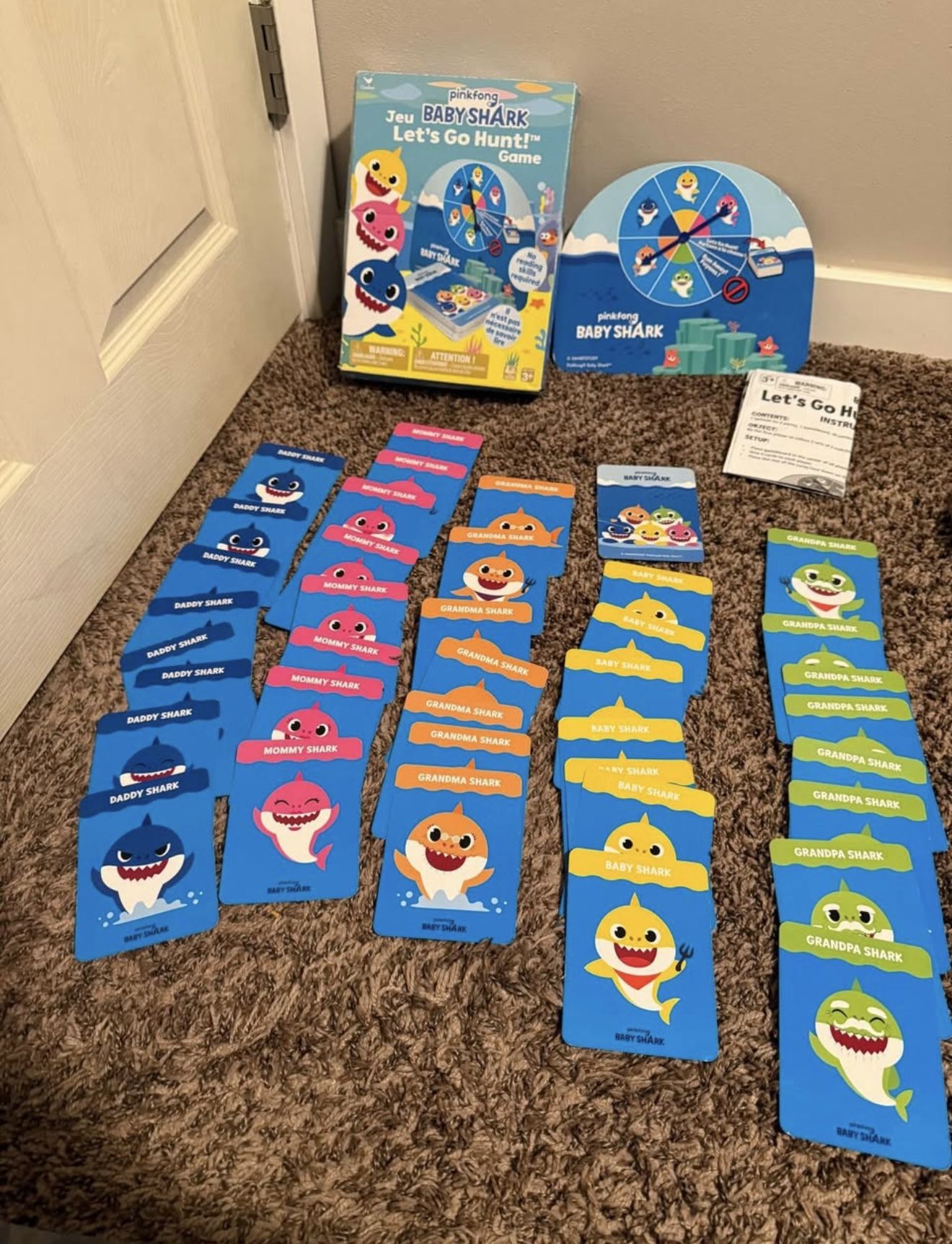 Baby Shark Let’s Go Hunt Card Board Game!