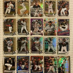 Chicago White Sox 40 Card Baseball Lot! Rookies, Prospects, Refractors, Prizms, Short Prints, Variations & More!
