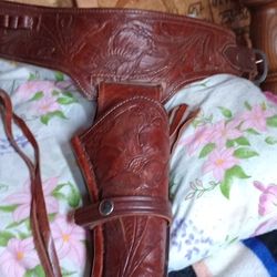 Hand Tooled Western XXL Gun Belt