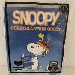 Mcdonalds Happy Meal Snoopy Constellation Quest Peanuts Toy #1 Readers In. NEW
