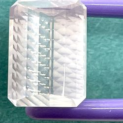 16ct Emerald Cut Rose Quartz 