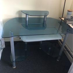 Glass office/gaming table  I CAN GO AS LOWEST AS 300!