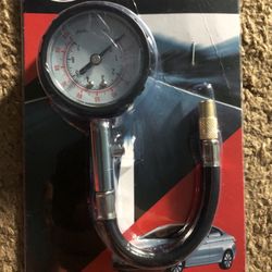 Tire Inflator Dial Gauge New