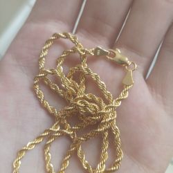 Gold Plated Rope Chain