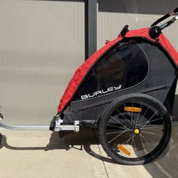 Burley D'Lite Double Child Bike Trailer + Jogger Kit 
