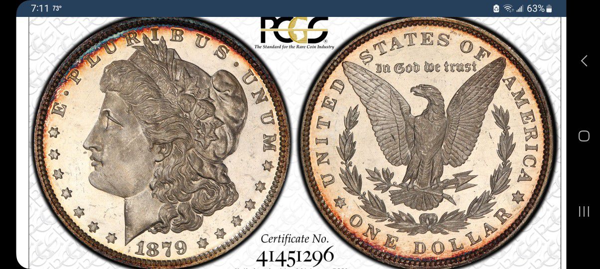1879 Morgan Dollar PCGS MS 65 DMPL