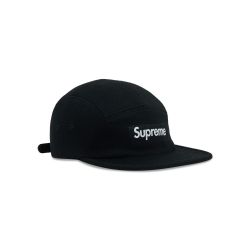 SUPREME Loro Piana Capolavoro Wool Camp Hat Cap Black Box Logo Adjustabl
