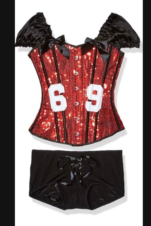 Halloween Sequin Corset Costume 