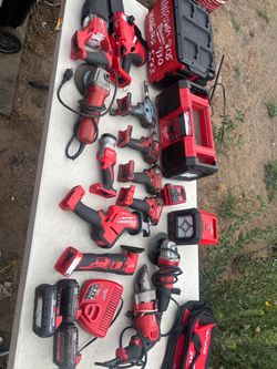 Milwaukee M18 Power Tool Lot Collection